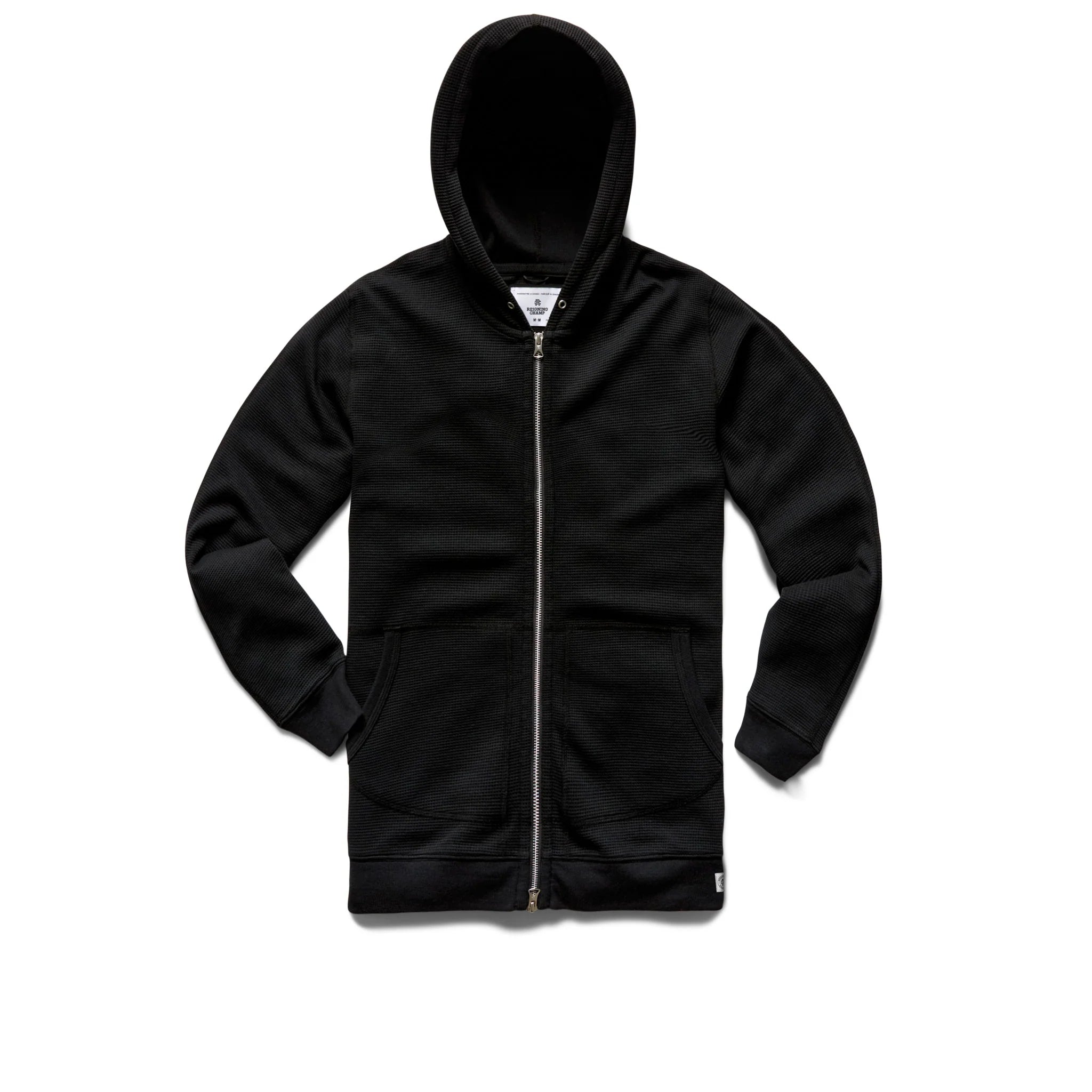 REIGNING CHAMP Lightweight Waffle Full Zip Hoodie
