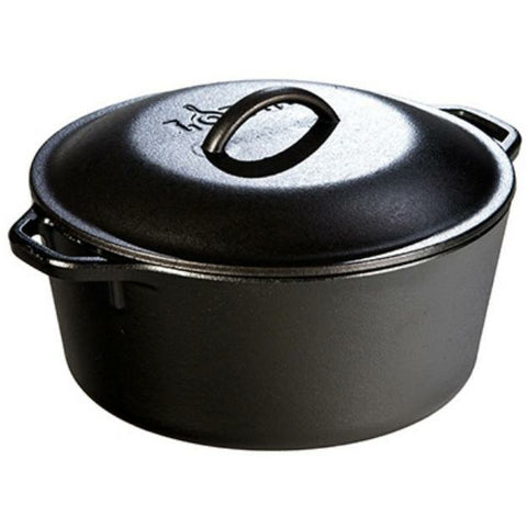 LODGE CAST IRON 5 quart Dutch oven