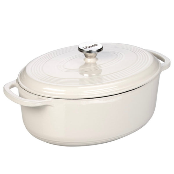 LODGE CAST IRON Enameled oval dutch oven 7qt