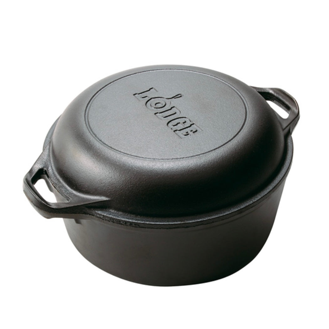 LODGE CAST IRON Double Dutch oven 5qt