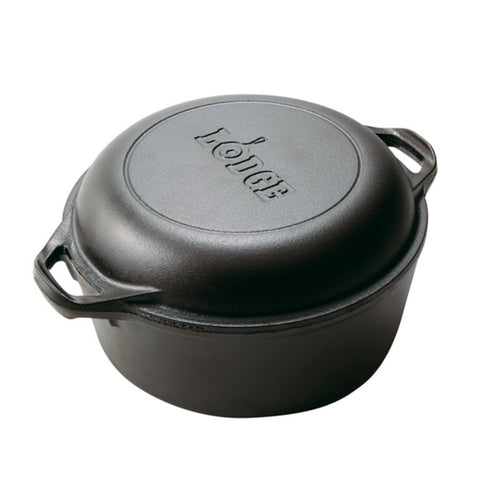 LODGE CAST IRON Double Dutch oven 5qt